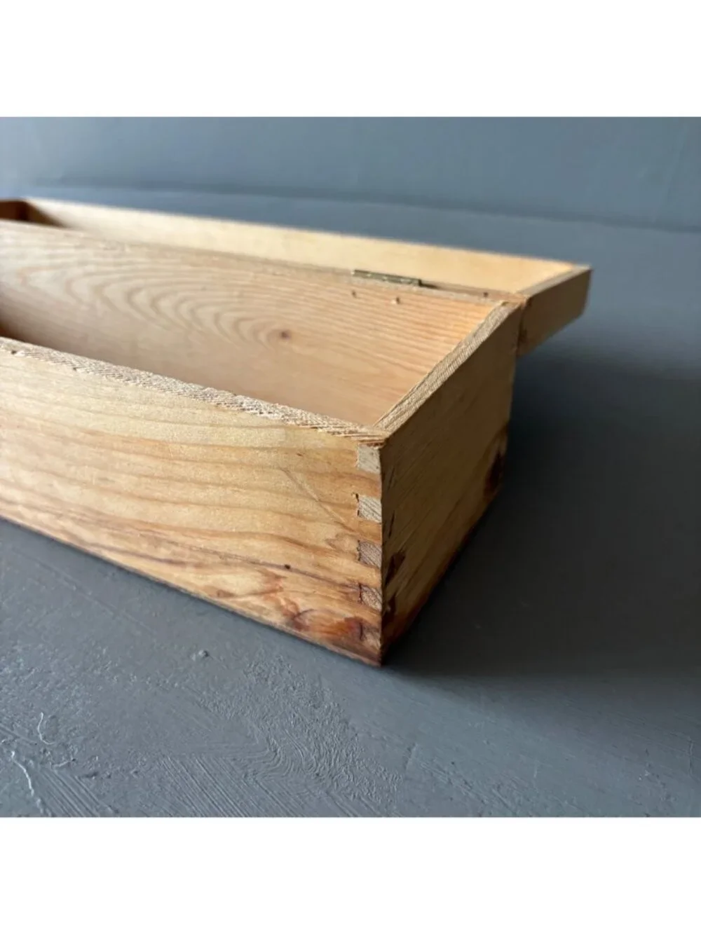 Vintage Wine Box San Simeon Monterey Coast California Wood Storage Crate Latched